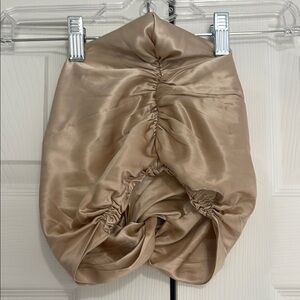 Champagne Blissy Silk hair Bonnet for night